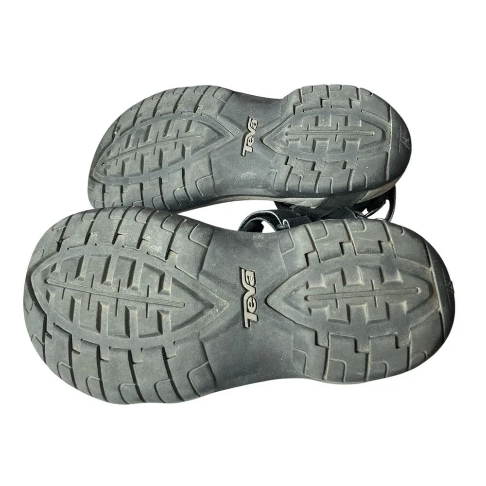 Teva Sandals Men’s Meacham Black Gray Outdoor 1110392 Size 8 UK 7 EU 40.5